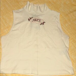 Nike Cream High-Neck Tank Top